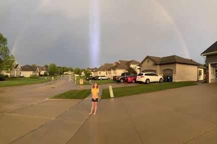 Rainbow with Lightning